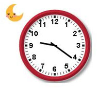 時間英文教學-現在是晚上9點又過了21分 =晚上9點21分。