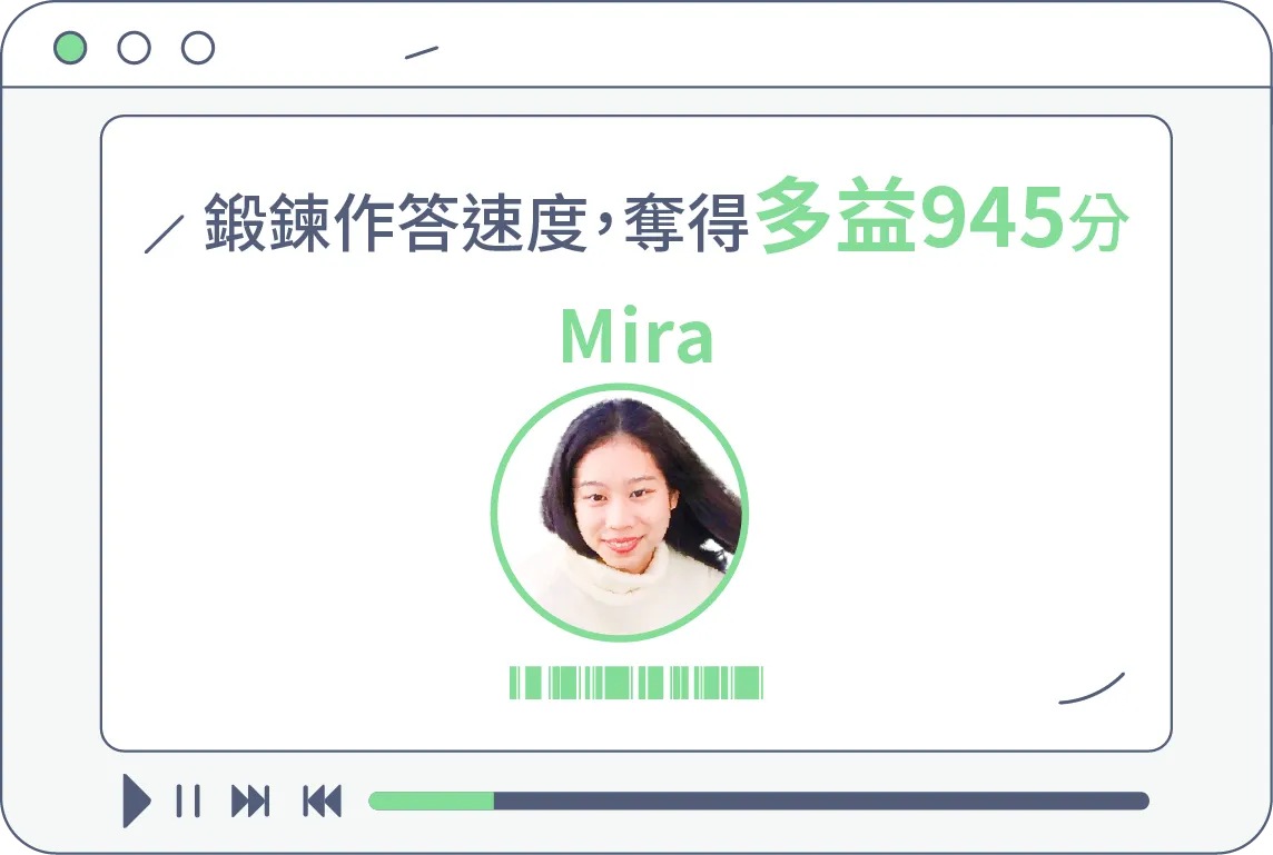 鍛鍊作答速度奪得多益945分
